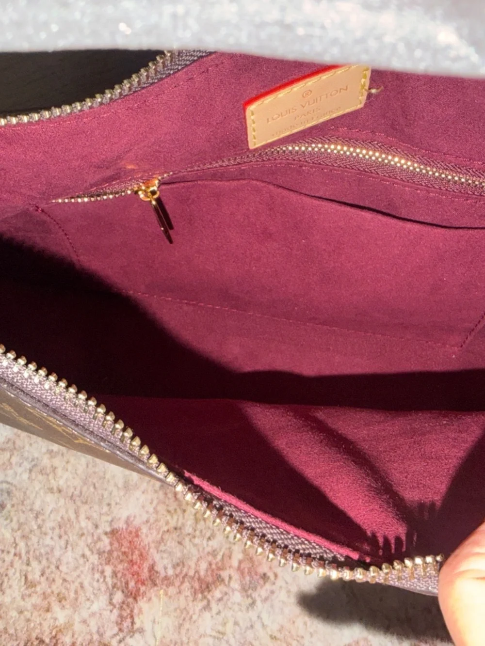Louis Vuitton monogram slouchy.